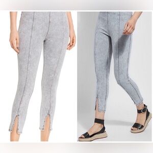 LYSSÉ | Evelyn Split-Hem Legging Jeans in Light Gray Small